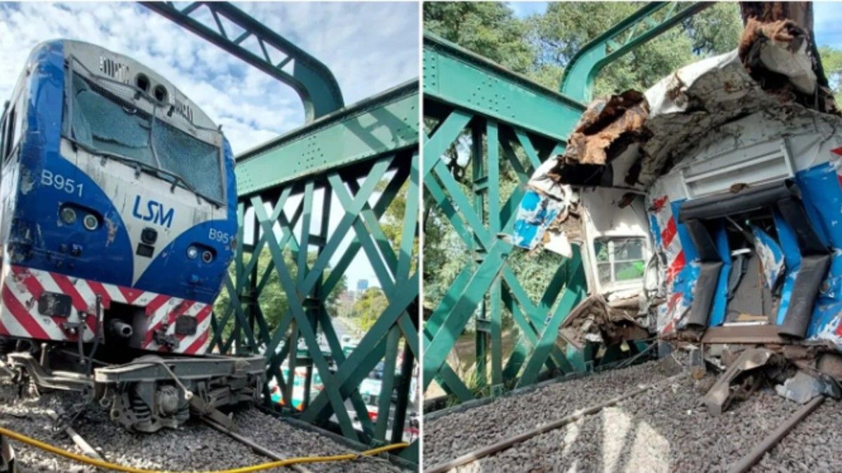 Choque de trenes del San Martín en Palermo: hay 60 pasajeros heridos.