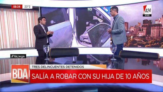 Una mamá salía a robar con su hija de 10 años para enseñarle el oficio