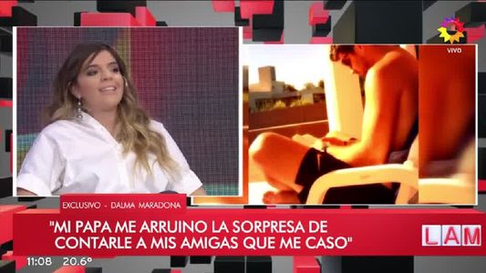 Dalma Maradona reveló detalles de cómo le propuso casamiento su novio