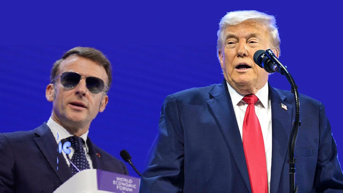 Donald Trump se burló de los anteojos de Macron para criticarlo por 