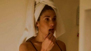 Ivana Nadal, recién salida de la ducha