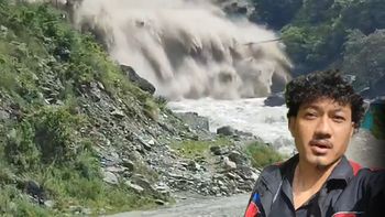 Video: la aterradora secuencia en la que trabajadores salvan su vida de milagro
