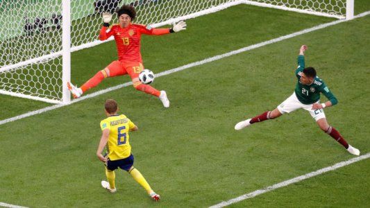 Suecia le ganó 3 a 0 a México, ganó el grupo G y espera rival en octavos