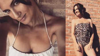 A tres meses de ser mamá Paula Chaves se mostró en malla enteriza animal print