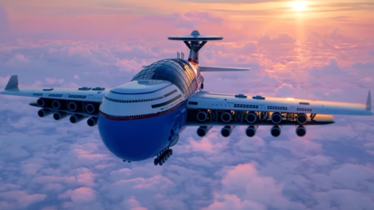 Un avión del futuro para el turismo que no necesita aterrizar. ¿Verdad o fantasía? (Captura de TV)