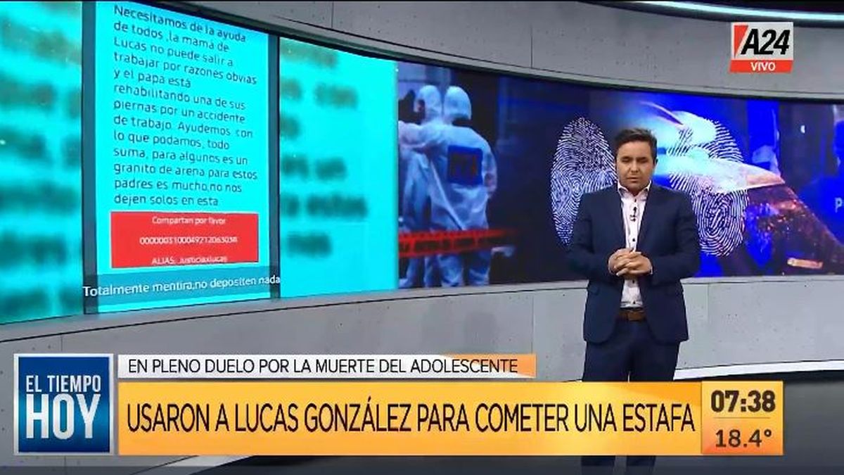 Whatsapp: así usaron a Lucas González para estafas virtuales. (Captura de Tv)