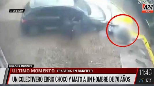 Banfield: así un colectivero ebrio chocó y mató a dos hombres