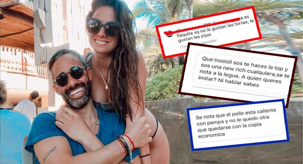 Tefi Russo, la mujer de Pollo Álvarez, se cansó de que la insulten y mostró todos los mensajes que recibe