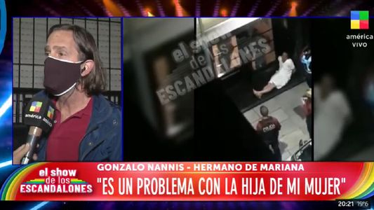 El hermano de Mariana Nannis fue esposado tras discutir con la hija de 14 años de su mujer