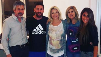 Messi y Antonella recibieron la visita de Dalila