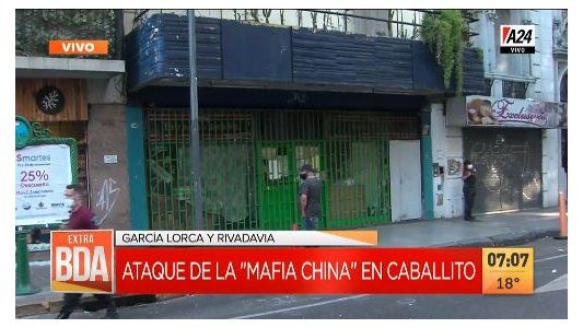 Caballito: ataque de la “mafia china” a un supermercado