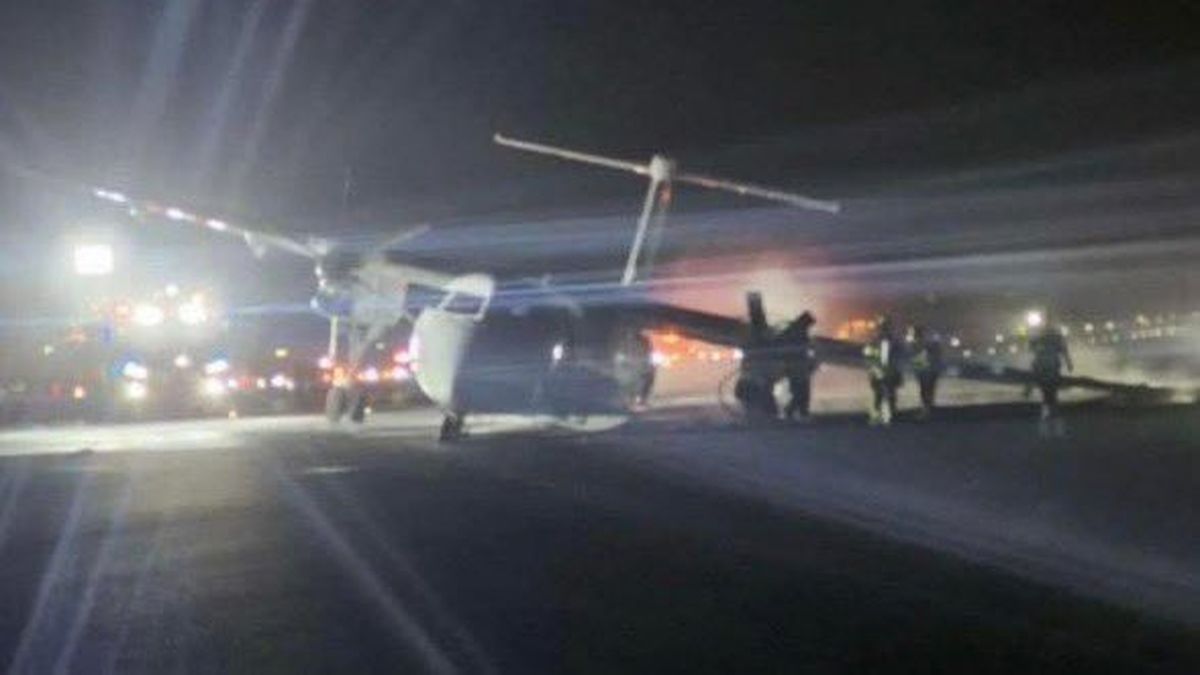 Se incendió un avión de Air Canada.