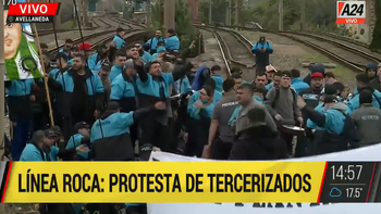 No hay trenes al sur del conurbano. (Foto: Captura A24) No hay trenes al sur del conurbano. (Foto: Captura A24)