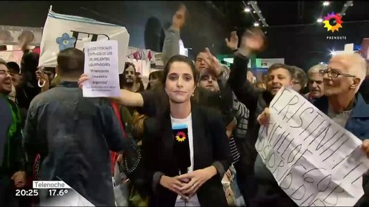 La periodista Maru Duffard de Telenoche la pasó mal en la presentación del libro de Cristina