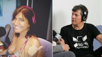 Elizabeth Vernaci y Mario Pergolini se juntaron al aire