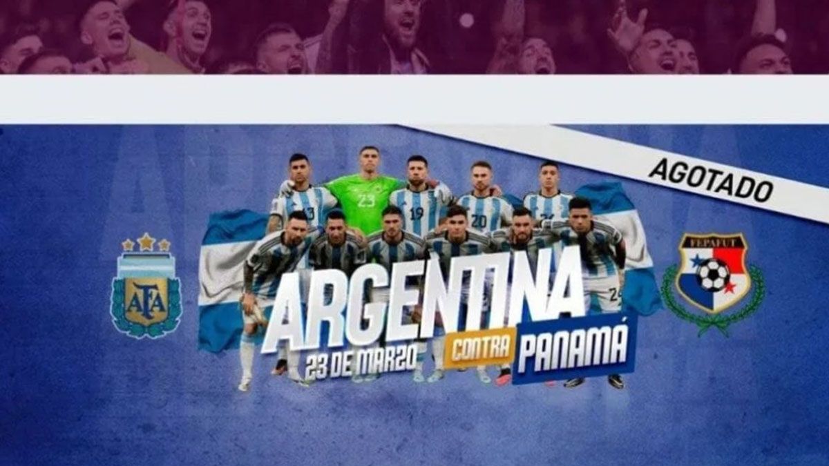 Argentina - Panamá: entradas agotadas