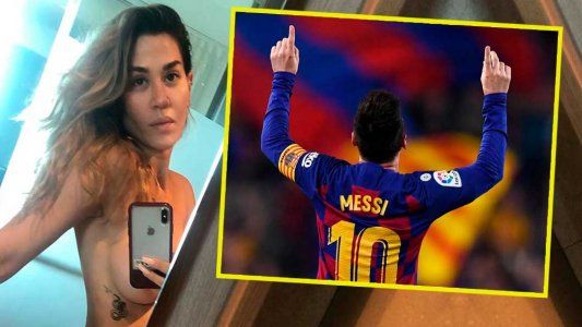 Jimena Barón y su particular manera de festejar los goles de Lio Messi