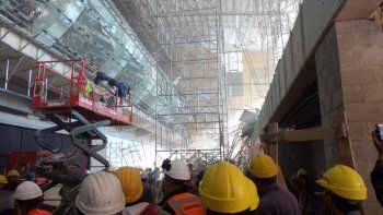 Nuevas pericias en Ezeiza para investigar cómo murió el obrero por el derrumbe en el aeropuerto