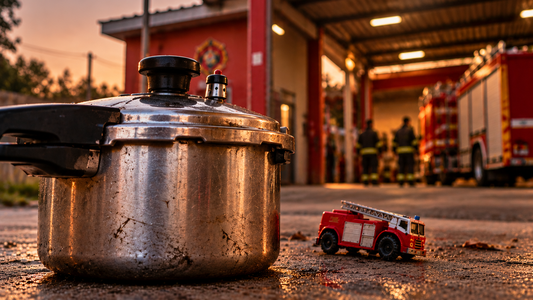 Niño de 5 años metió la cabeza en una olla a presión: así actuaron los bomberos