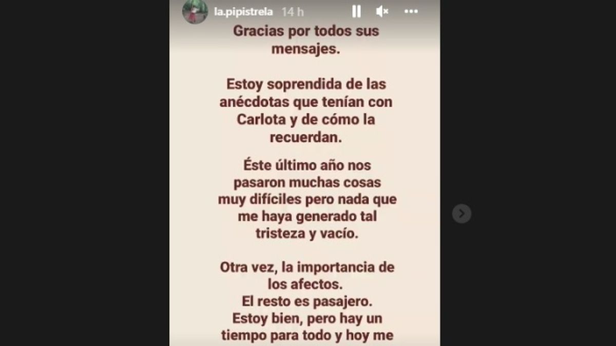 La palabra de Sabrina Artaza después de que se supiese que ella también tuvo una experiencia compleja al trabajar con Fabián Gianola en la obra Entretelones en 2017, donde interpretaba a Carlota. 
