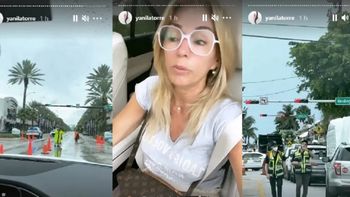 Yanina Latorre se fue hasta el lugar del derrumbe del edificio en Miami y mostró todo