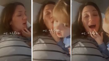 El tierno video de Paula Chaves y su hijo Baltazar: Necesito dormir maestro