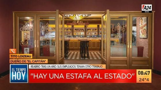 El emprendedor Loizeau reconoció que los 14 empleados realizaron una estafa a él y al Estado. (Captura de Tv)