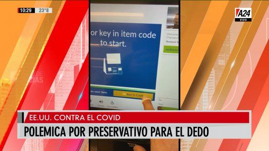 Polémico preservativo para el dedo contra el Covid