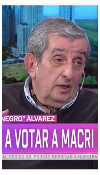 El Negro Álvarez: Lo voy a votar a Macri de nuevo, no tiene que volver Cristina
