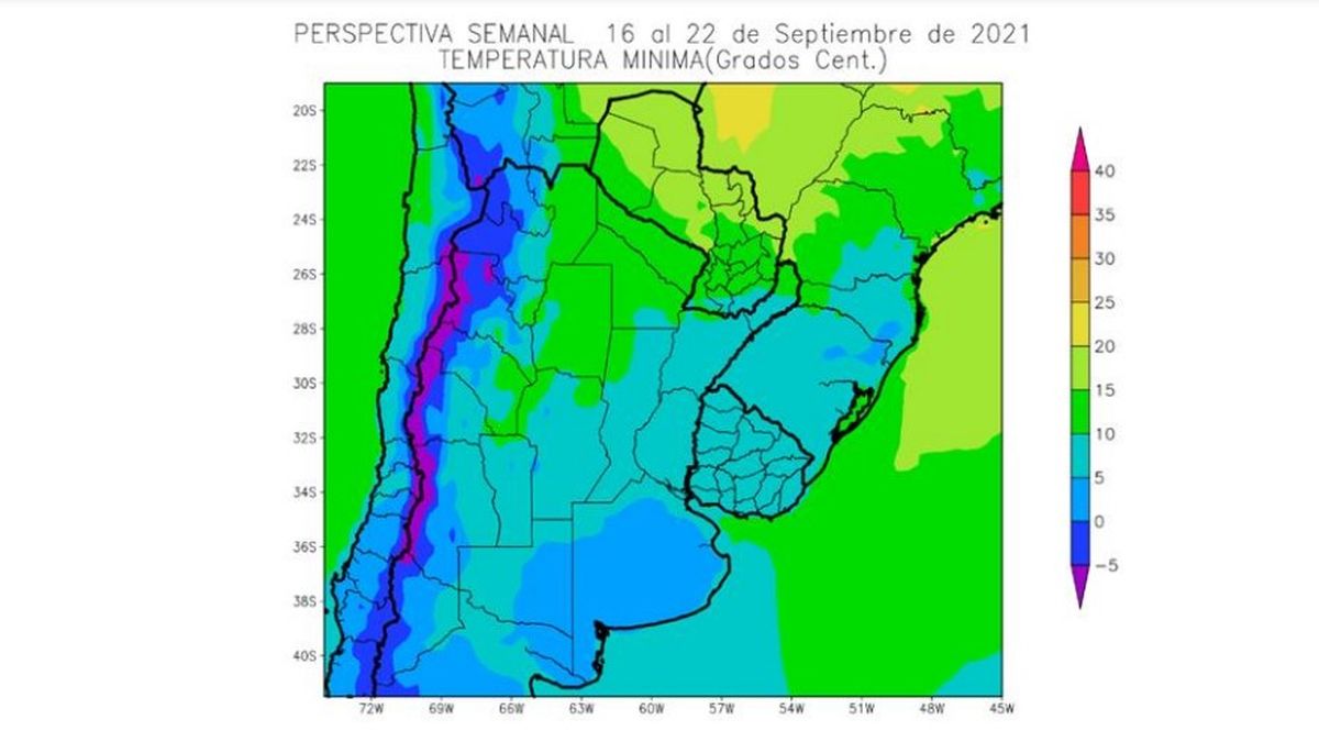 Para la Bolsa de Cereales, los primeros días de la primavera serán de mucho frío para el campo.