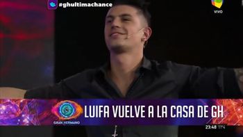 Por el reprechaje, Luifa reingresó a la Casa de Gran Hermano