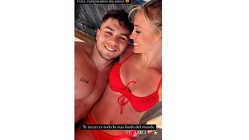 Lucas Blondel a Morena Beltrán