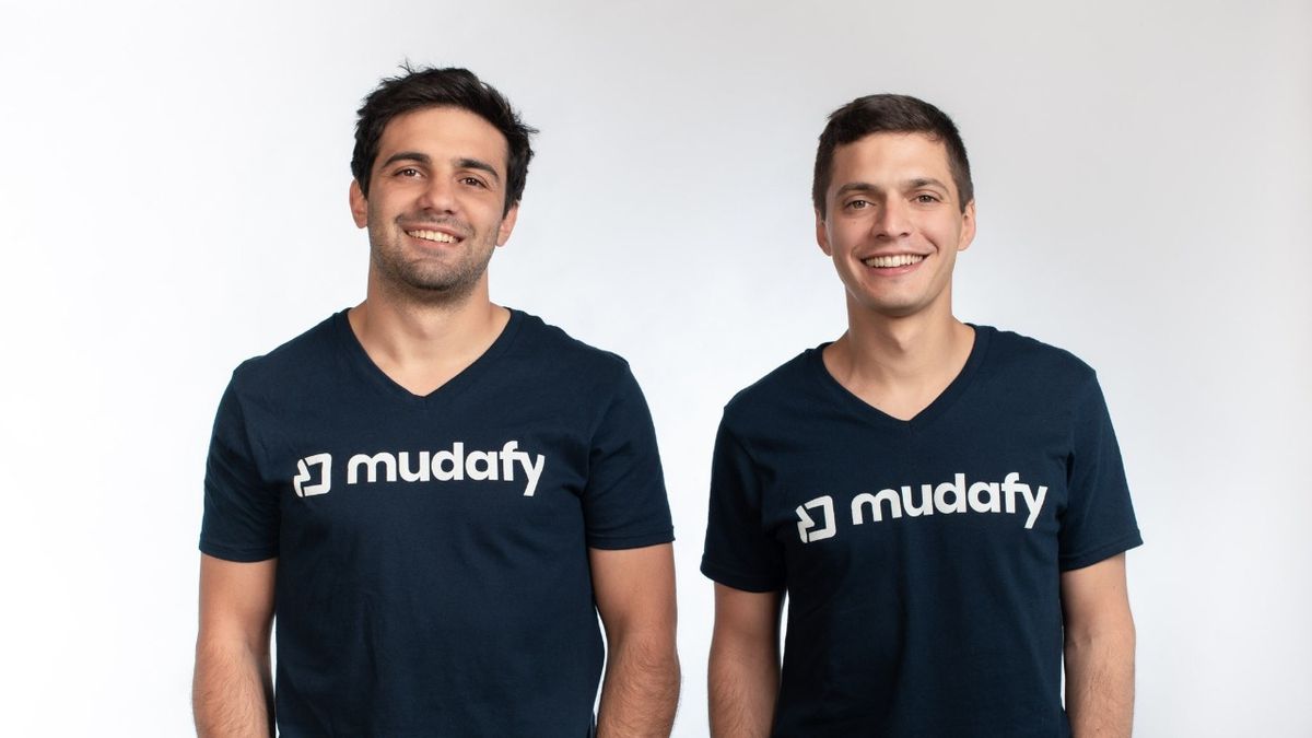 Lucas Díaz y Franco Forte son dos jóvenes emprendedores que estudiaron ingeniería juntos y fundaron Mudafy.