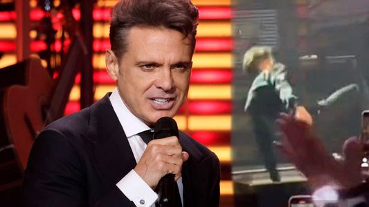 El video del accidente de Luis Miguel en pleno show: quedó tendido varios minutos en el piso sin moverse