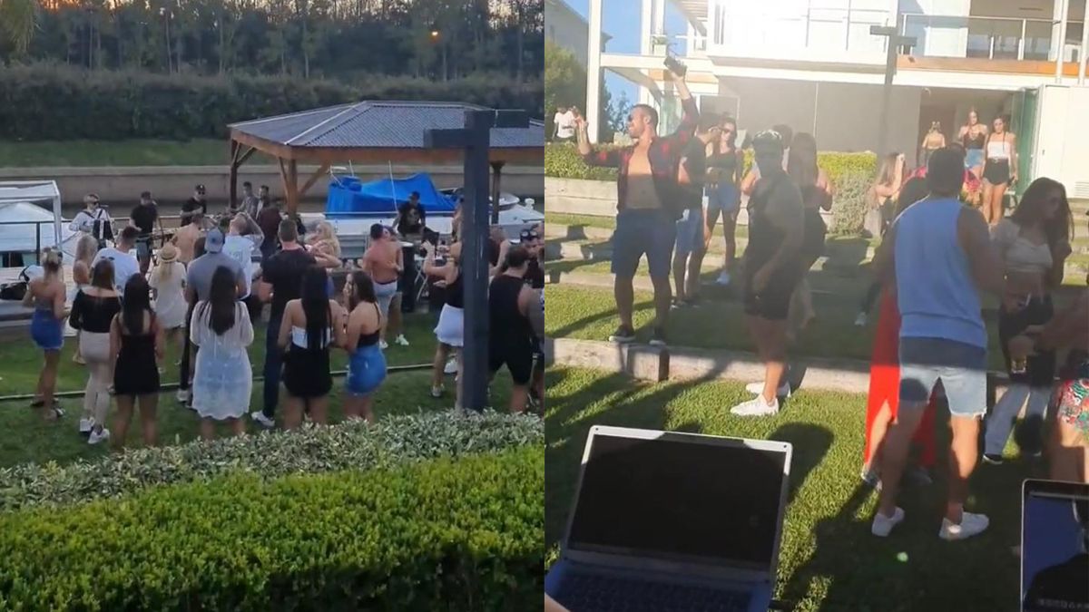Desde adentro: Así mostraban en redes sociales la fiesta clandestina.