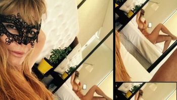 Alfano siguió los pasos de Moria y también se desnudó