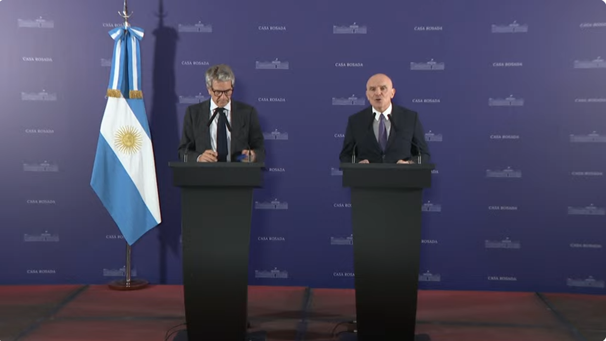 El diputado Espert y el titular de ARCA, Juan Pazo, presentaron el proyecto esta tarde en la Casa Rosada. (Foto: archivo).