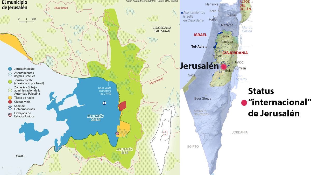 En la propuesta de Naciones Unidas, Jerusal&eacute;n debe ser una ciudad "internacional" (Foto: A24.com).