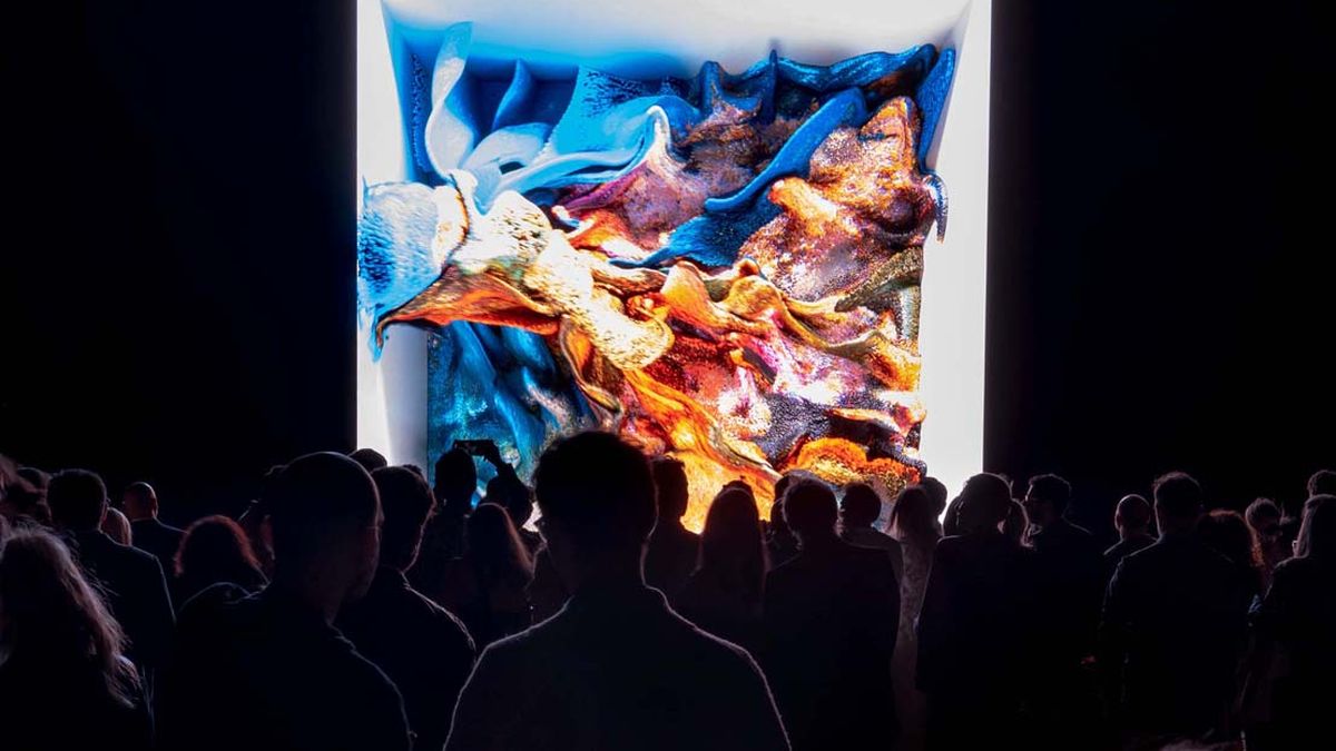 Arte NFT: la colección de Refik Anadol representa la labor de TheReefLine para proteger las especies de barreras coralinas alrededor del mundo. (Foto Oriol Tarridas)