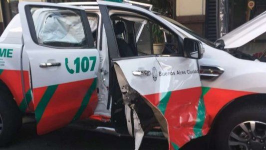 Chocó una camioneta del SAME que transportaba al Dr. Alberto Crescenti