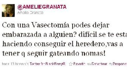 El mensaje encubierto de Amalia Granata: ¿Con una vasectomía podés dejar embarazada a alguien?