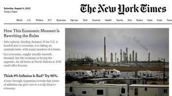 The New York Times comparó la inflación de EEUU con la argentina: ¿Creés que una inflación del 9% es mala? Probá con el 90%