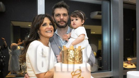 María Fernanda Callejón celebró el bautismo y el primer año de su hija Giovanna