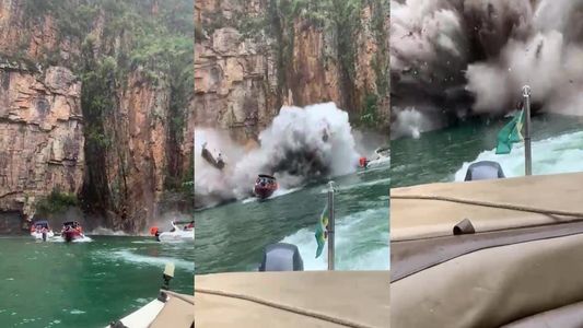 Tragedia en Brasil: al menos 7 muertos, 31 heridos y 4 desaparecidos por el derrumbe de un acantilado
