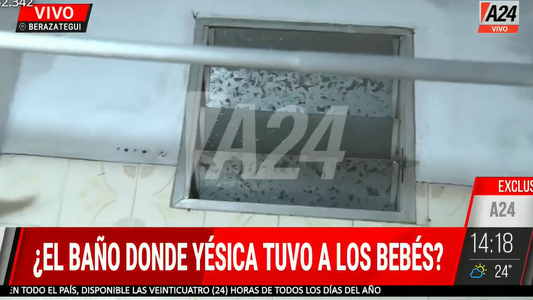 Así es el baño en el que habría tenido los trillizos la supuesta embarazada