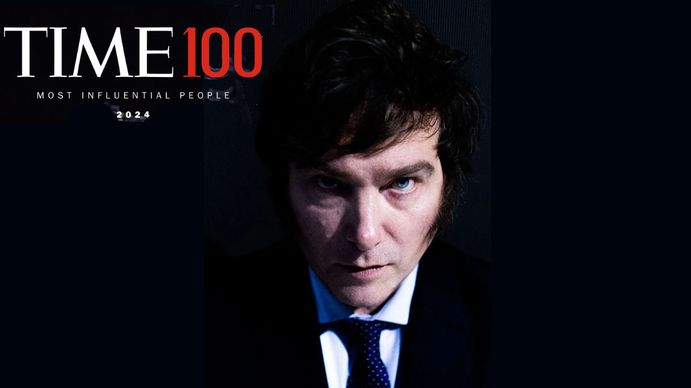 Javier Milei fue elegido por la revista Time entre las 100 personas más influyentes del mundo