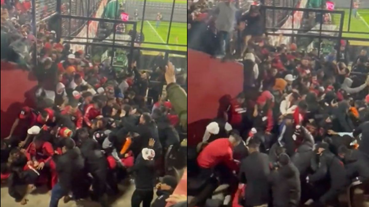 Se produjeron incidentes en el partido entre Newells y Corinthians.