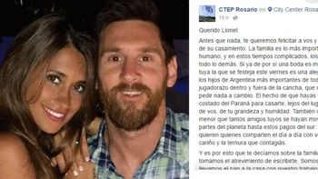 Los limpiavidrios de Rosario le escribieron una carta a Messi