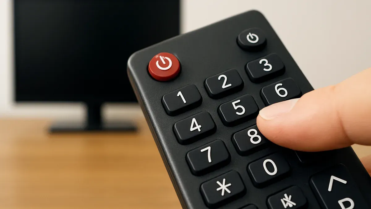 Por qué el botón 5 del control remoto tiene un relieve y para qué sirve. (Imagen ilustrativa)