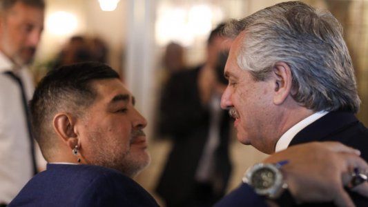 El emotivo homenaje de Alberto Fernández: Maradona no se va a morir nunca